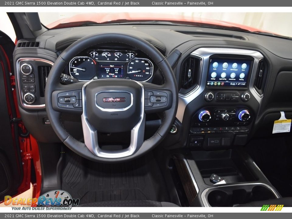 Dashboard of 2021 GMC Sierra 1500 Elevation Double Cab 4WD Photo #10