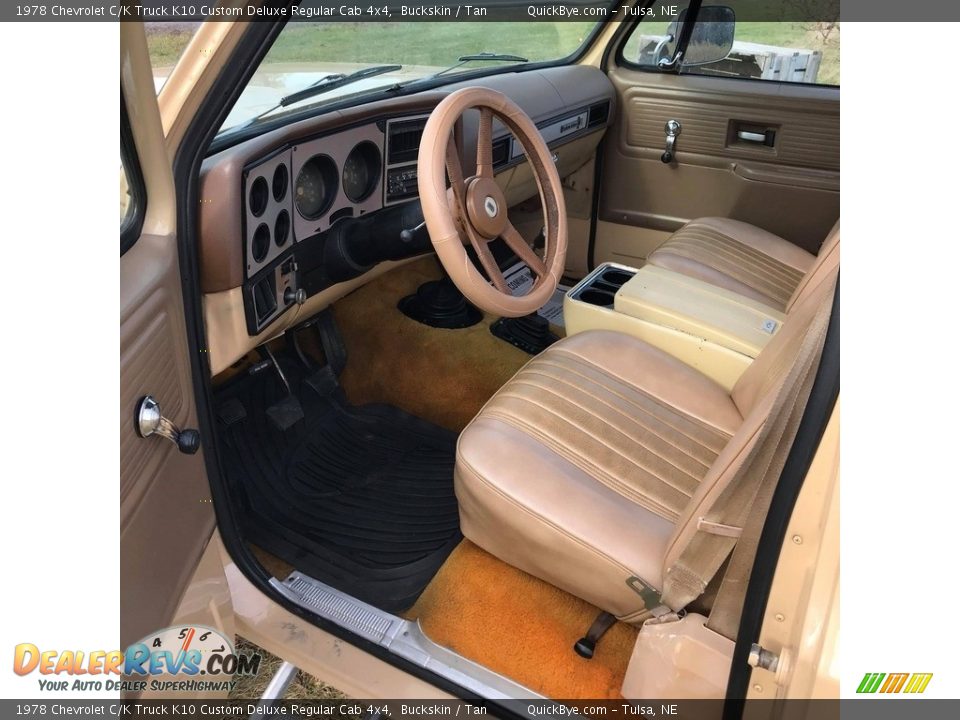 Tan Interior - 1978 Chevrolet C/K Truck K10 Custom Deluxe Regular Cab 4x4 Photo #27