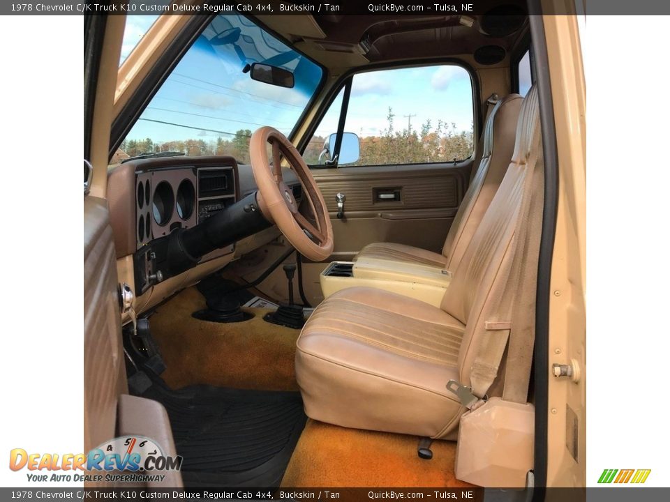 Front Seat of 1978 Chevrolet C/K Truck K10 Custom Deluxe Regular Cab 4x4 Photo #29