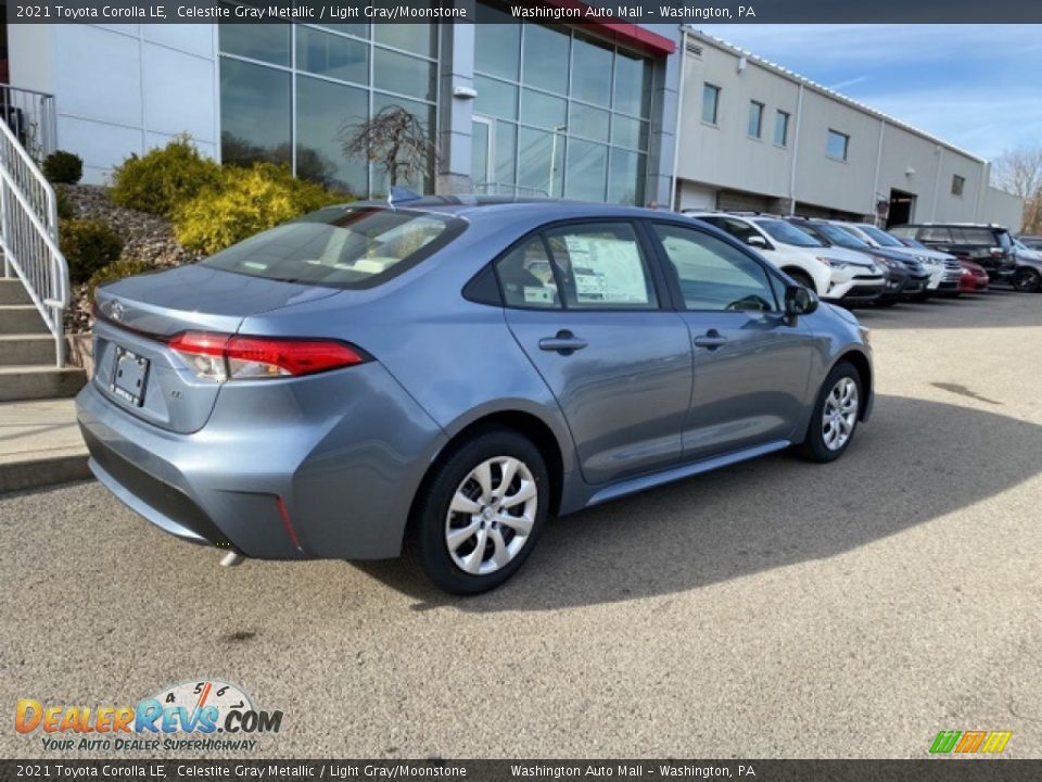 2021 Toyota Corolla LE Celestite Gray Metallic / Light Gray/Moonstone Photo #13