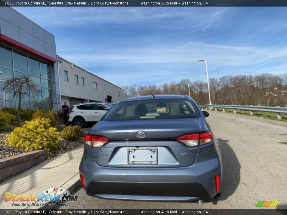 2021 Toyota Corolla LE Celestite Gray Metallic / Light Gray/Moonstone Photo #14