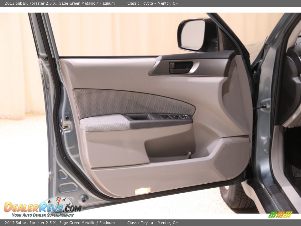 2013 Subaru Forester 2.5 X Sage Green Metallic / Platinum Photo #4