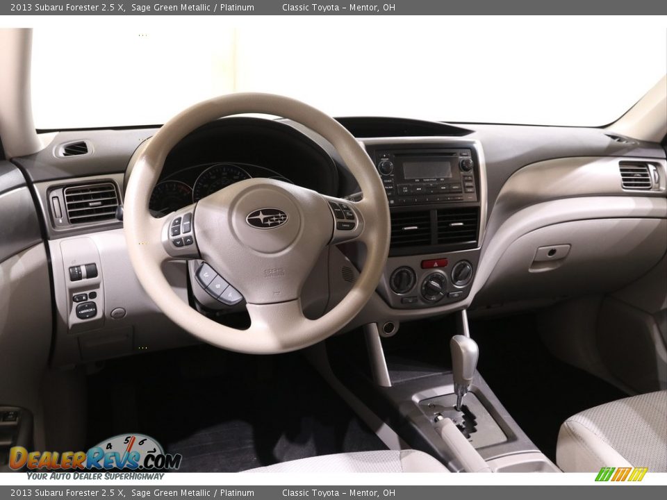 2013 Subaru Forester 2.5 X Sage Green Metallic / Platinum Photo #6