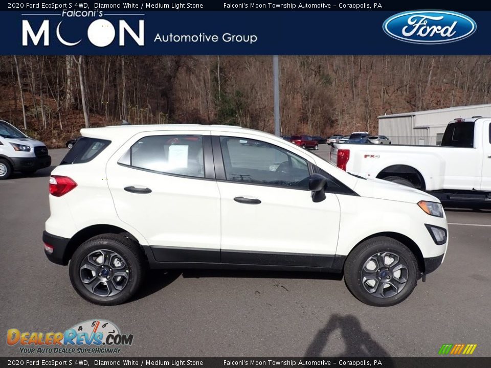 2020 Ford EcoSport S 4WD Diamond White / Medium Light Stone Photo #1