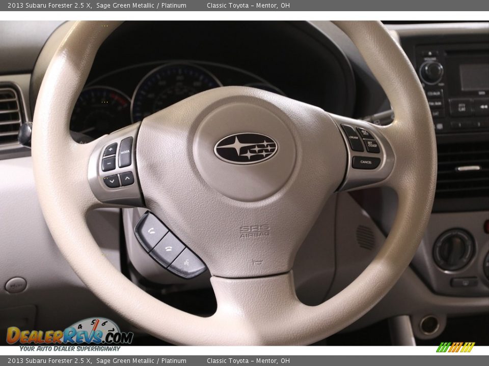 2013 Subaru Forester 2.5 X Sage Green Metallic / Platinum Photo #7