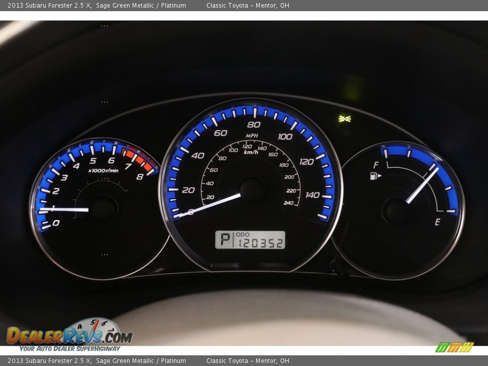 2013 Subaru Forester 2.5 X Sage Green Metallic / Platinum Photo #8