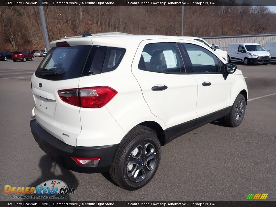 2020 Ford EcoSport S 4WD Diamond White / Medium Light Stone Photo #2