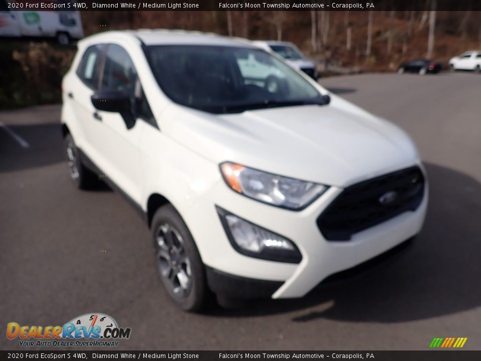 2020 Ford EcoSport S 4WD Diamond White / Medium Light Stone Photo #3