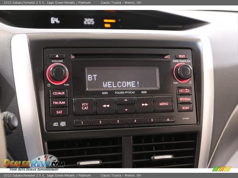 2013 Subaru Forester 2.5 X Sage Green Metallic / Platinum Photo #10