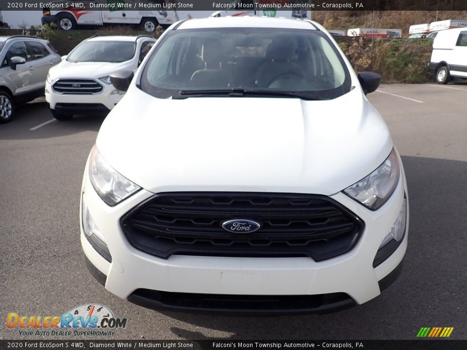 2020 Ford EcoSport S 4WD Diamond White / Medium Light Stone Photo #4