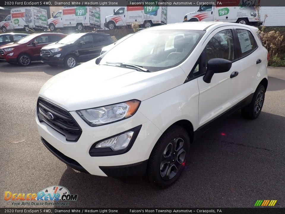 2020 Ford EcoSport S 4WD Diamond White / Medium Light Stone Photo #5