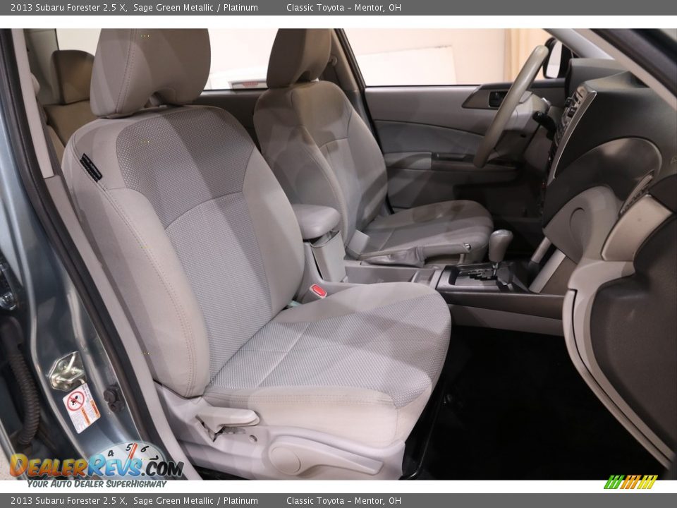 2013 Subaru Forester 2.5 X Sage Green Metallic / Platinum Photo #12
