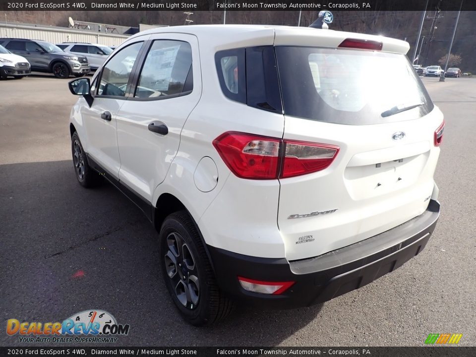 2020 Ford EcoSport S 4WD Diamond White / Medium Light Stone Photo #6