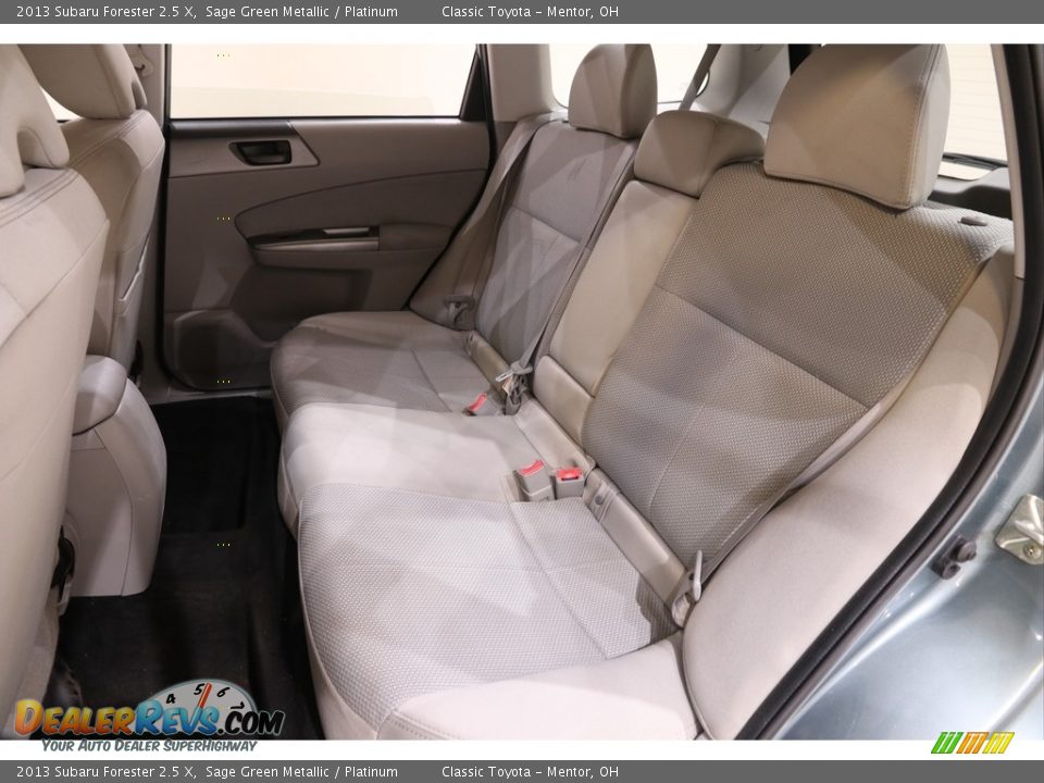 2013 Subaru Forester 2.5 X Sage Green Metallic / Platinum Photo #14