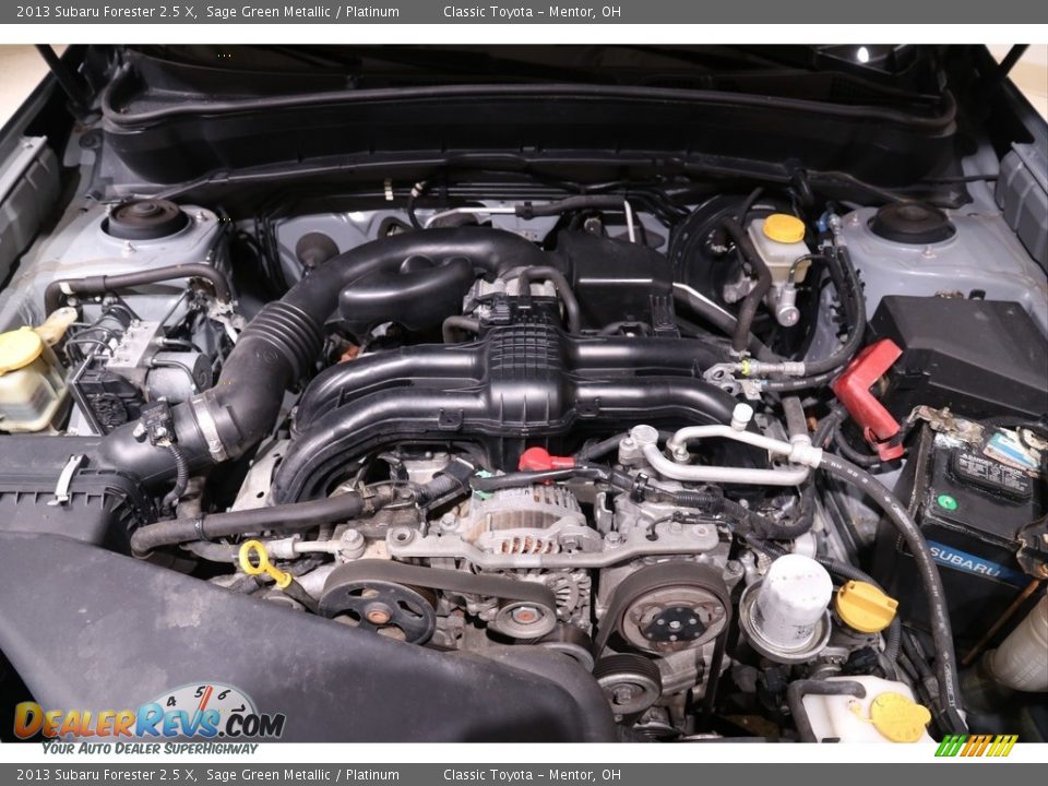 2013 Subaru Forester 2.5 X Sage Green Metallic / Platinum Photo #16
