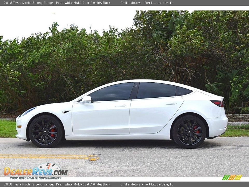 Pearl White Multi-Coat 2018 Tesla Model 3 Long Range Photo #7