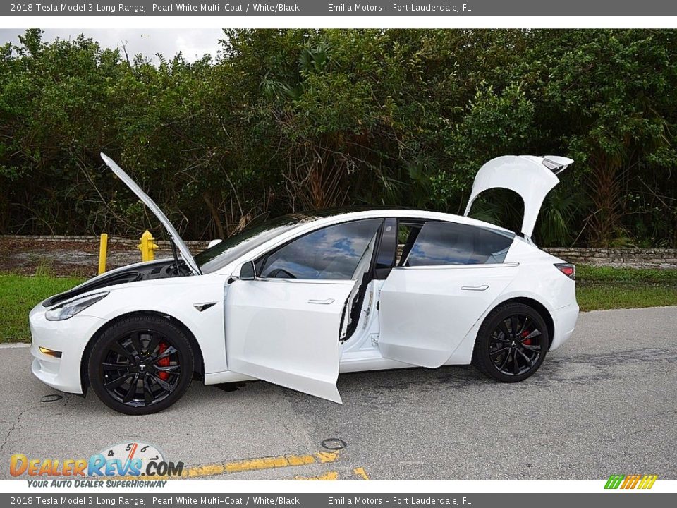 Pearl White Multi-Coat 2018 Tesla Model 3 Long Range Photo #13