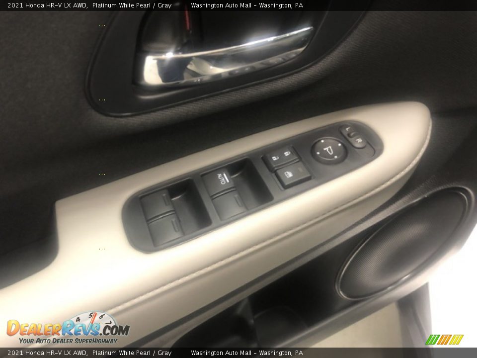 2021 Honda HR-V LX AWD Platinum White Pearl / Gray Photo #13