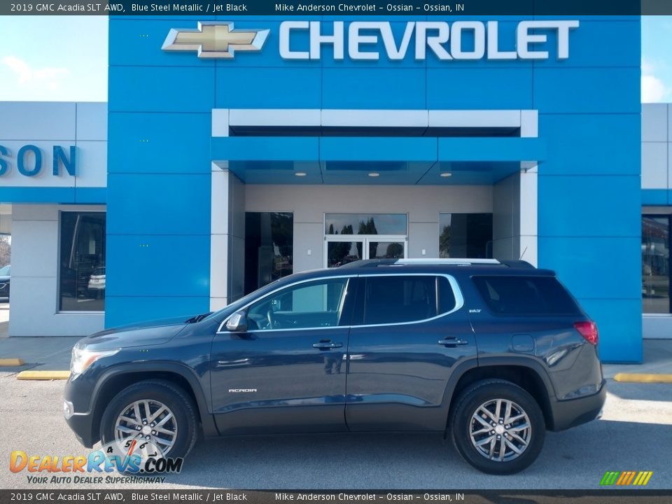 2019 GMC Acadia SLT AWD Blue Steel Metallic / Jet Black Photo #1