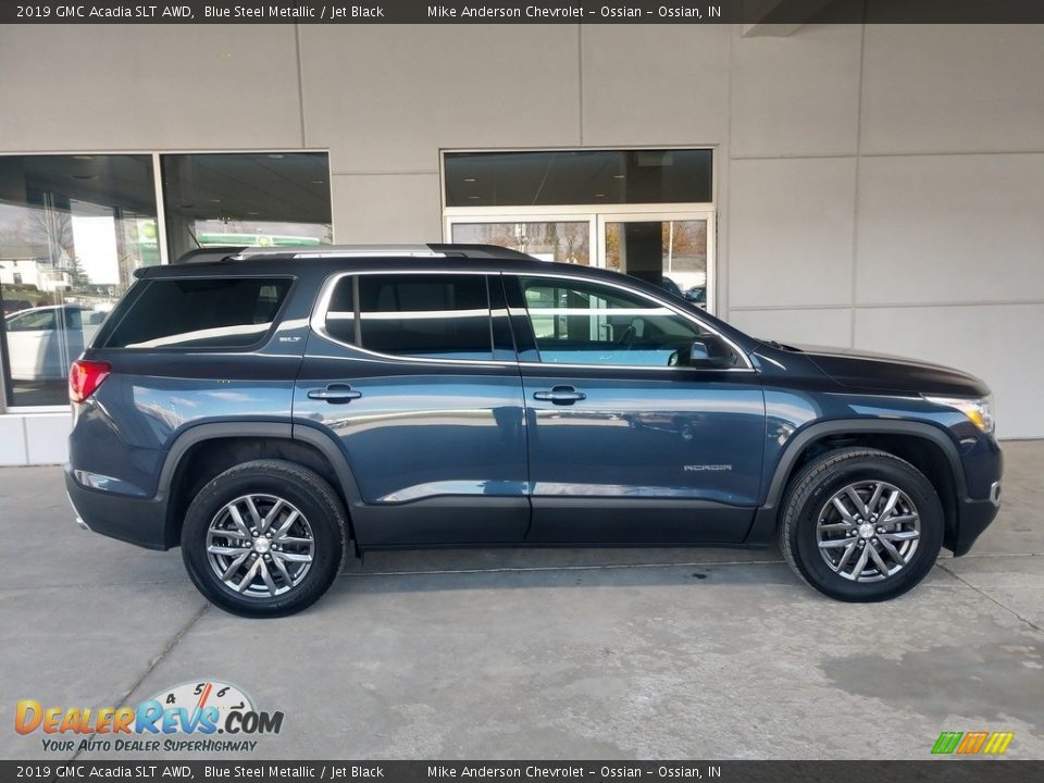 2019 GMC Acadia SLT AWD Blue Steel Metallic / Jet Black Photo #3