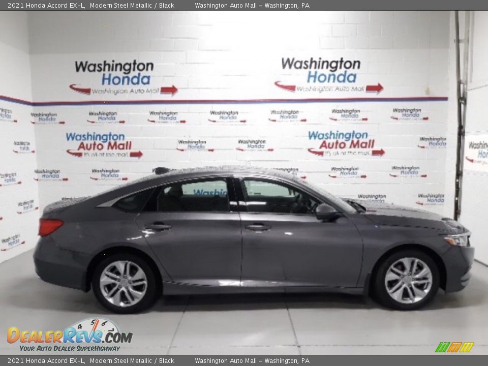 2021 Honda Accord EX-L Modern Steel Metallic / Black Photo #1