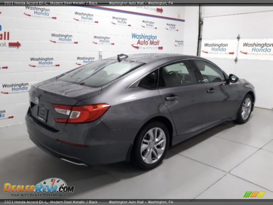 2021 Honda Accord EX-L Modern Steel Metallic / Black Photo #3
