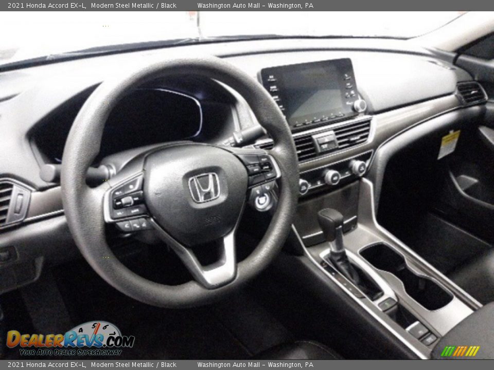 2021 Honda Accord EX-L Modern Steel Metallic / Black Photo #4
