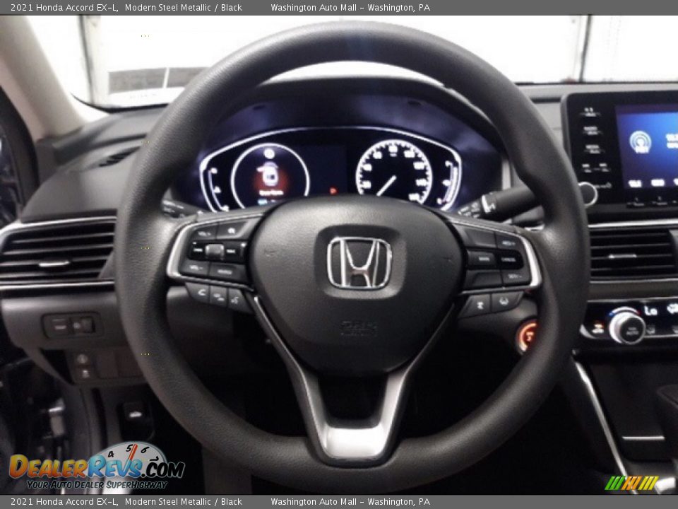 2021 Honda Accord EX-L Modern Steel Metallic / Black Photo #5