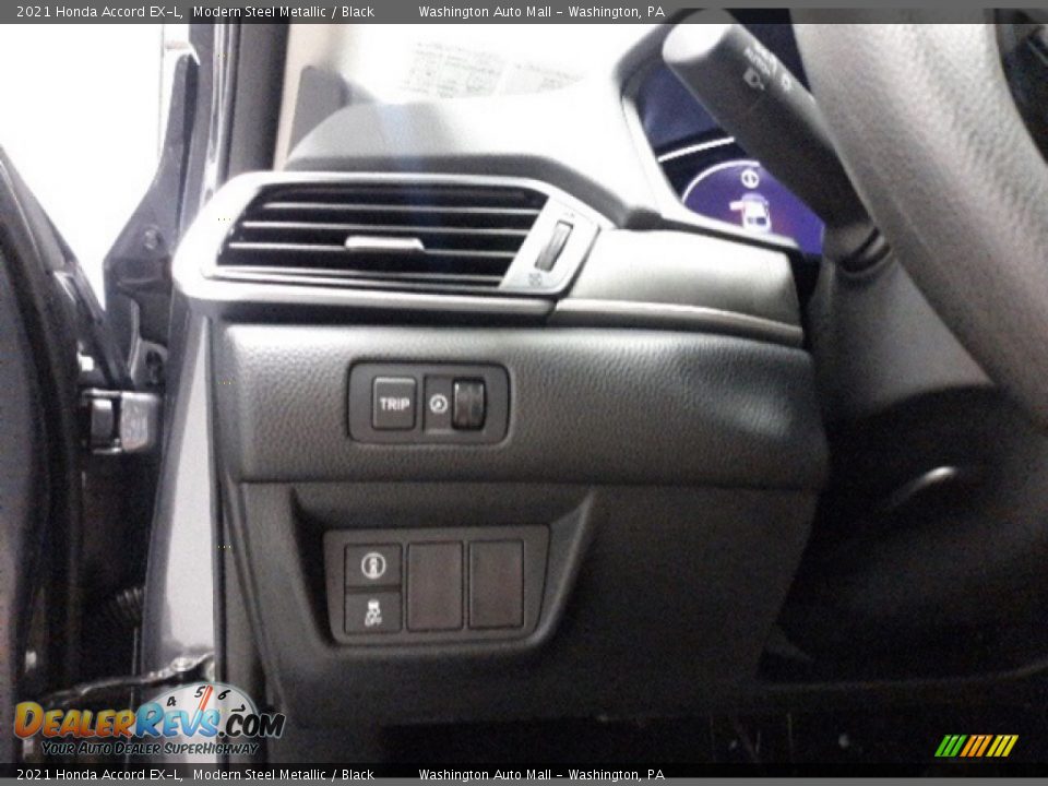 2021 Honda Accord EX-L Modern Steel Metallic / Black Photo #9