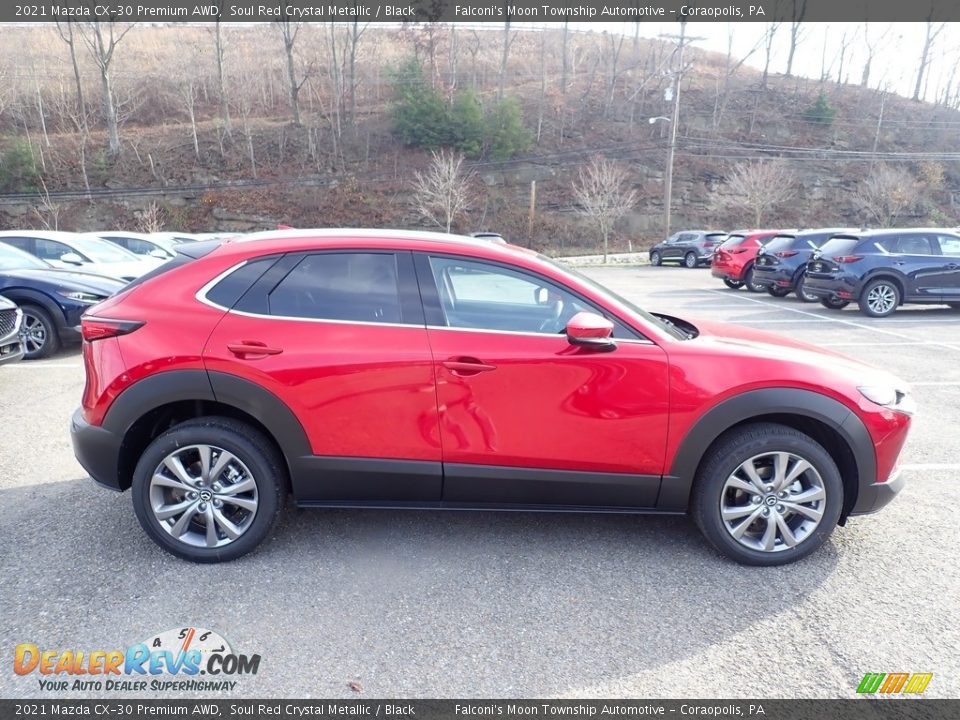 2021 Mazda CX-30 Premium AWD Soul Red Crystal Metallic / Black Photo #1