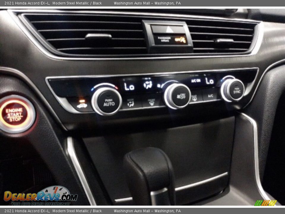 2021 Honda Accord EX-L Modern Steel Metallic / Black Photo #12