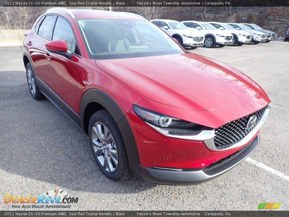 2021 Mazda CX-30 Premium AWD Soul Red Crystal Metallic / Black Photo #3