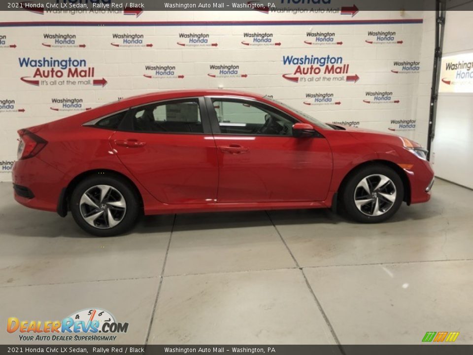 2021 Honda Civic LX Sedan Rallye Red / Black Photo #1