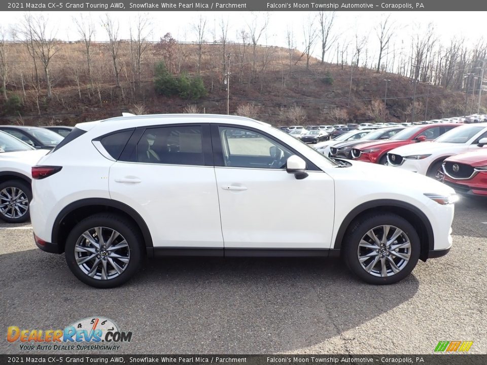 2021 Mazda CX-5 Grand Touring AWD Snowflake White Pearl Mica / Parchment Photo #1