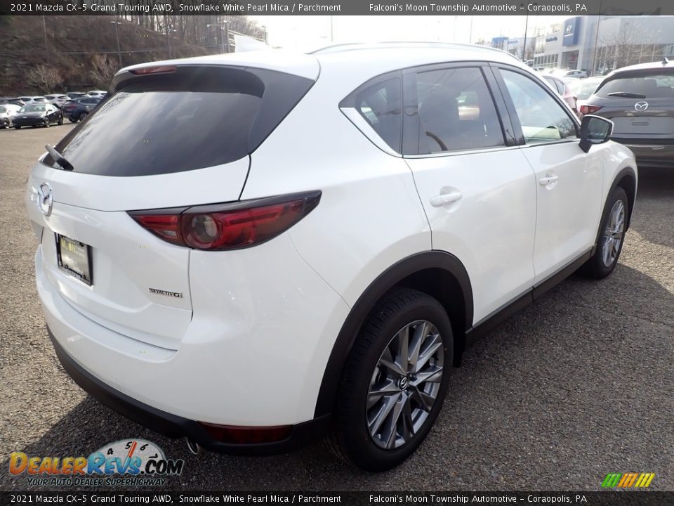 2021 Mazda CX-5 Grand Touring AWD Snowflake White Pearl Mica / Parchment Photo #2