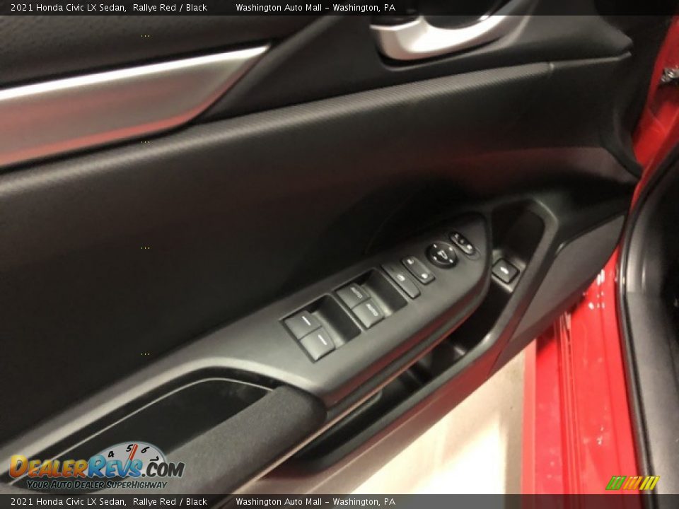 2021 Honda Civic LX Sedan Rallye Red / Black Photo #8