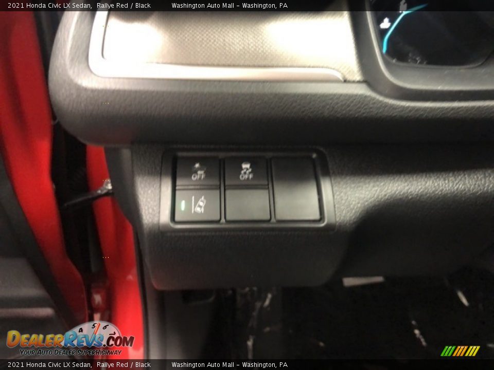 2021 Honda Civic LX Sedan Rallye Red / Black Photo #10