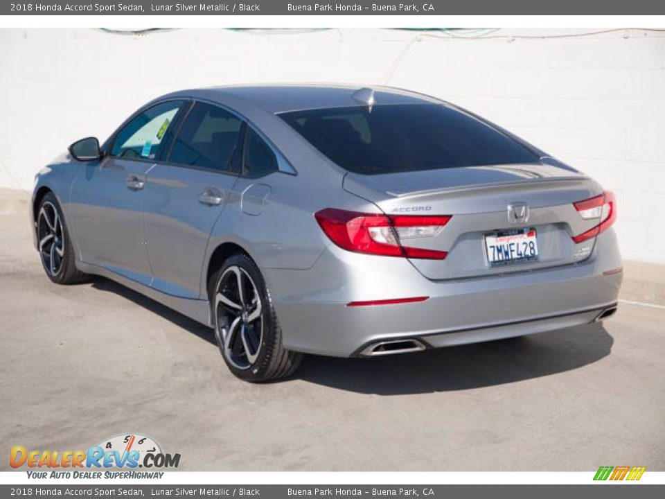 2018 Honda Accord Sport Sedan Lunar Silver Metallic / Black Photo #2