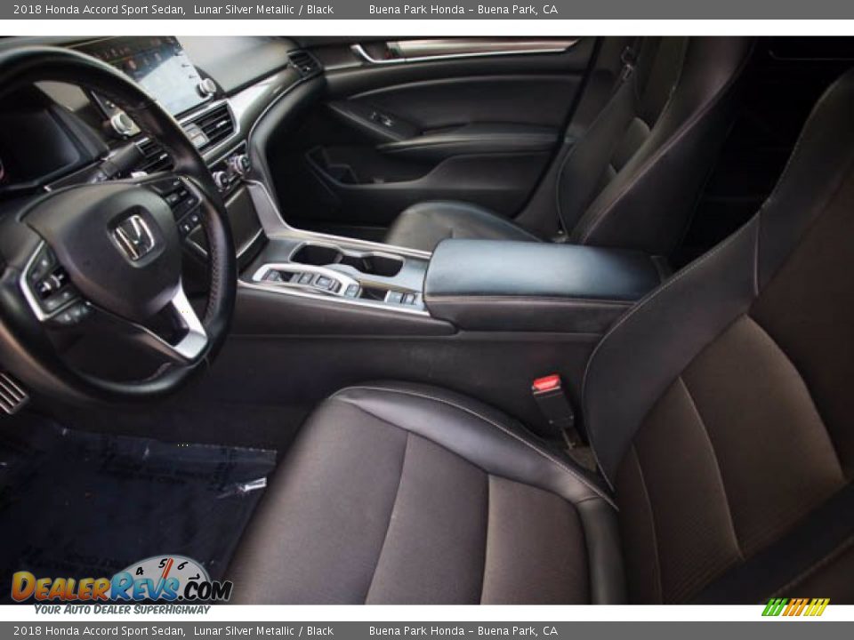 2018 Honda Accord Sport Sedan Lunar Silver Metallic / Black Photo #3