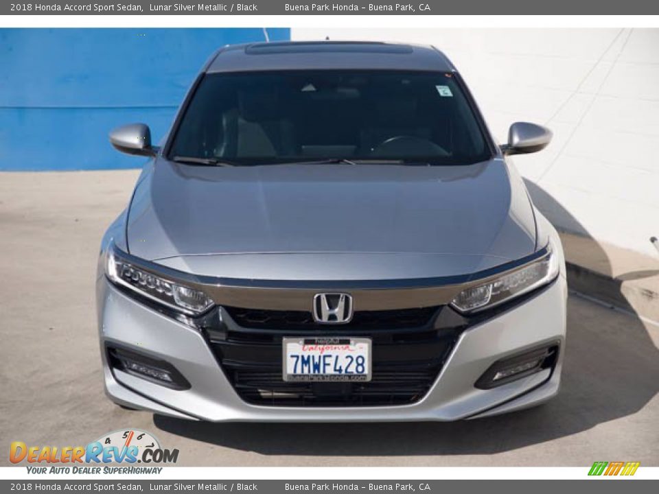 2018 Honda Accord Sport Sedan Lunar Silver Metallic / Black Photo #7