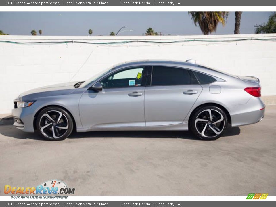 2018 Honda Accord Sport Sedan Lunar Silver Metallic / Black Photo #8