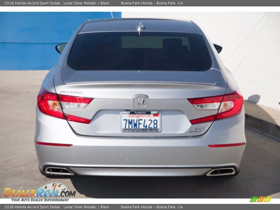 2018 Honda Accord Sport Sedan Lunar Silver Metallic / Black Photo #9