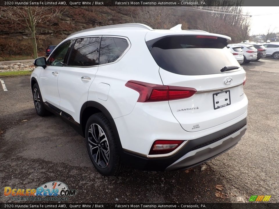 2020 Hyundai Santa Fe Limited AWD Quartz White / Black Photo #6