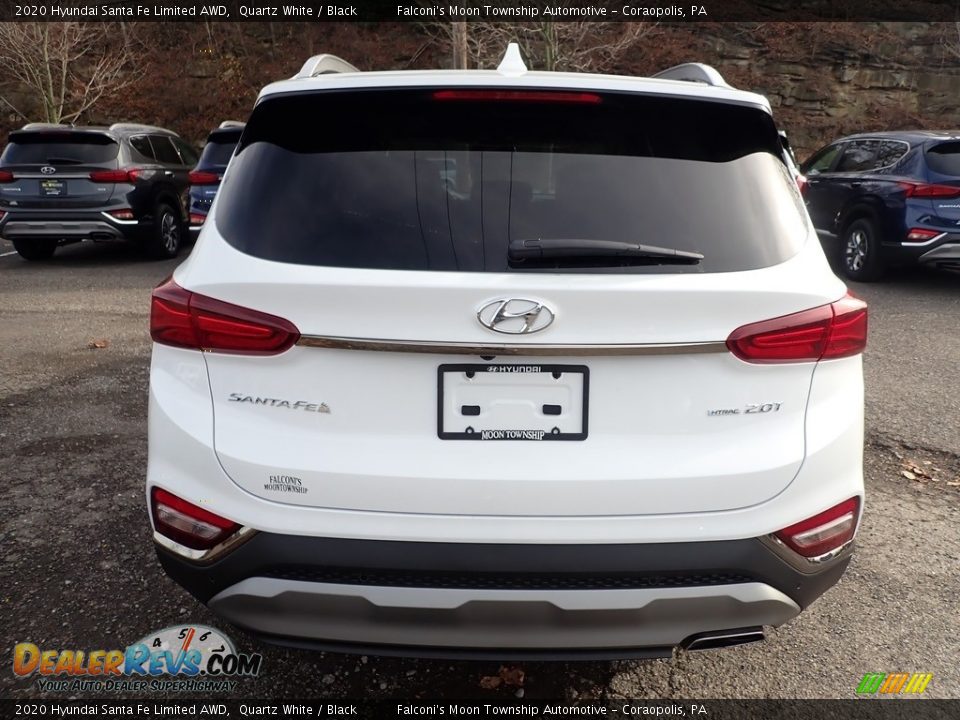 2020 Hyundai Santa Fe Limited AWD Quartz White / Black Photo #7