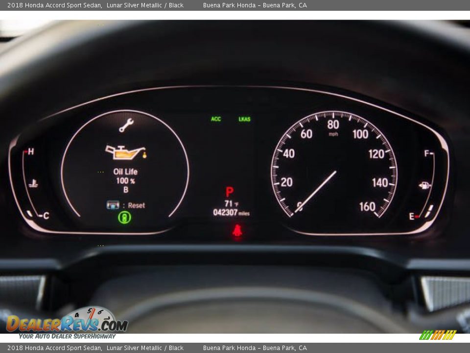 2018 Honda Accord Sport Sedan Lunar Silver Metallic / Black Photo #28