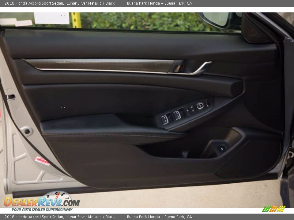 2018 Honda Accord Sport Sedan Lunar Silver Metallic / Black Photo #29