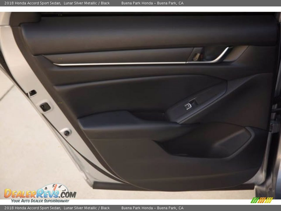2018 Honda Accord Sport Sedan Lunar Silver Metallic / Black Photo #31