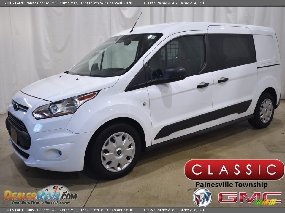 2016 Ford Transit Connect XLT Cargo Van Frozen White / Charcoal Black Photo #1