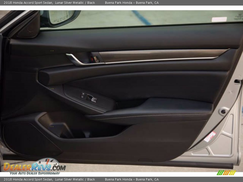 2018 Honda Accord Sport Sedan Lunar Silver Metallic / Black Photo #33