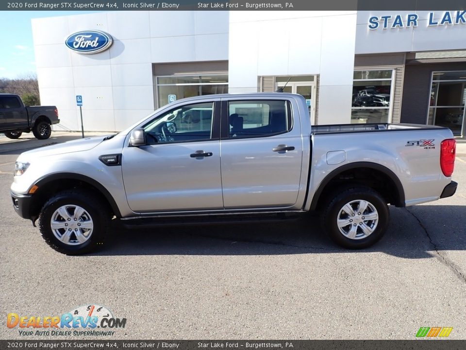 2020 Ford Ranger STX SuperCrew 4x4 Iconic Silver / Ebony Photo #2